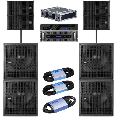 Hybrid PLA10 + DS18-1200 Line Array System Package
