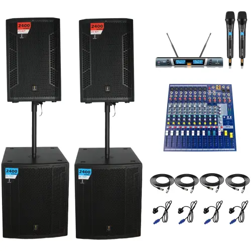Imix ES112P and IM718P Active Speaker Combo