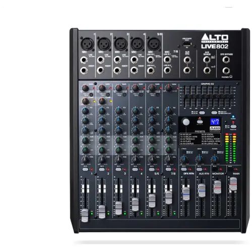 Alto Live 802 Professional 8-Channel/2-Bus Mixer