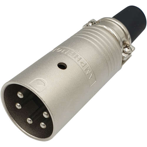 Amphenol Ep Male Inline, Machined Contacts, Metal Shell