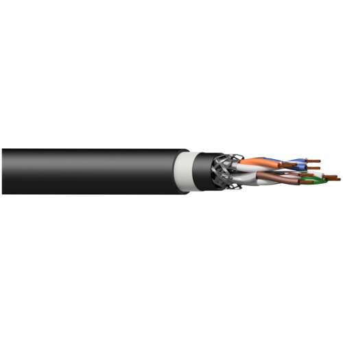 Procab PCT60SF Networking Cable - Cat6a - S/ftp - Flex 0.22 Sq. Mm - 24 Awg - Duraflex 100 M Plastic Reel