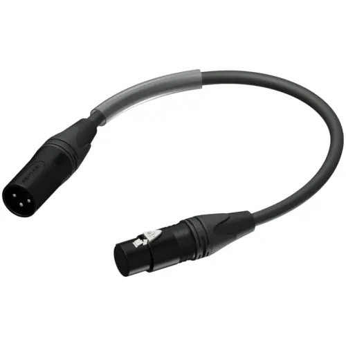 Procab PLP150 Dmx Adapter - 3-pin Xlr Male - 5-pin Xlr Female - Highflex 0.25 Meter