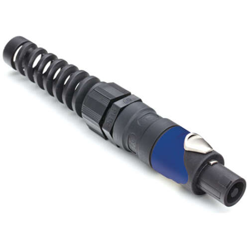 Amphenol 4 Pole, Cable Connector Shell, Blue Sleeve, Pg Gland, Black