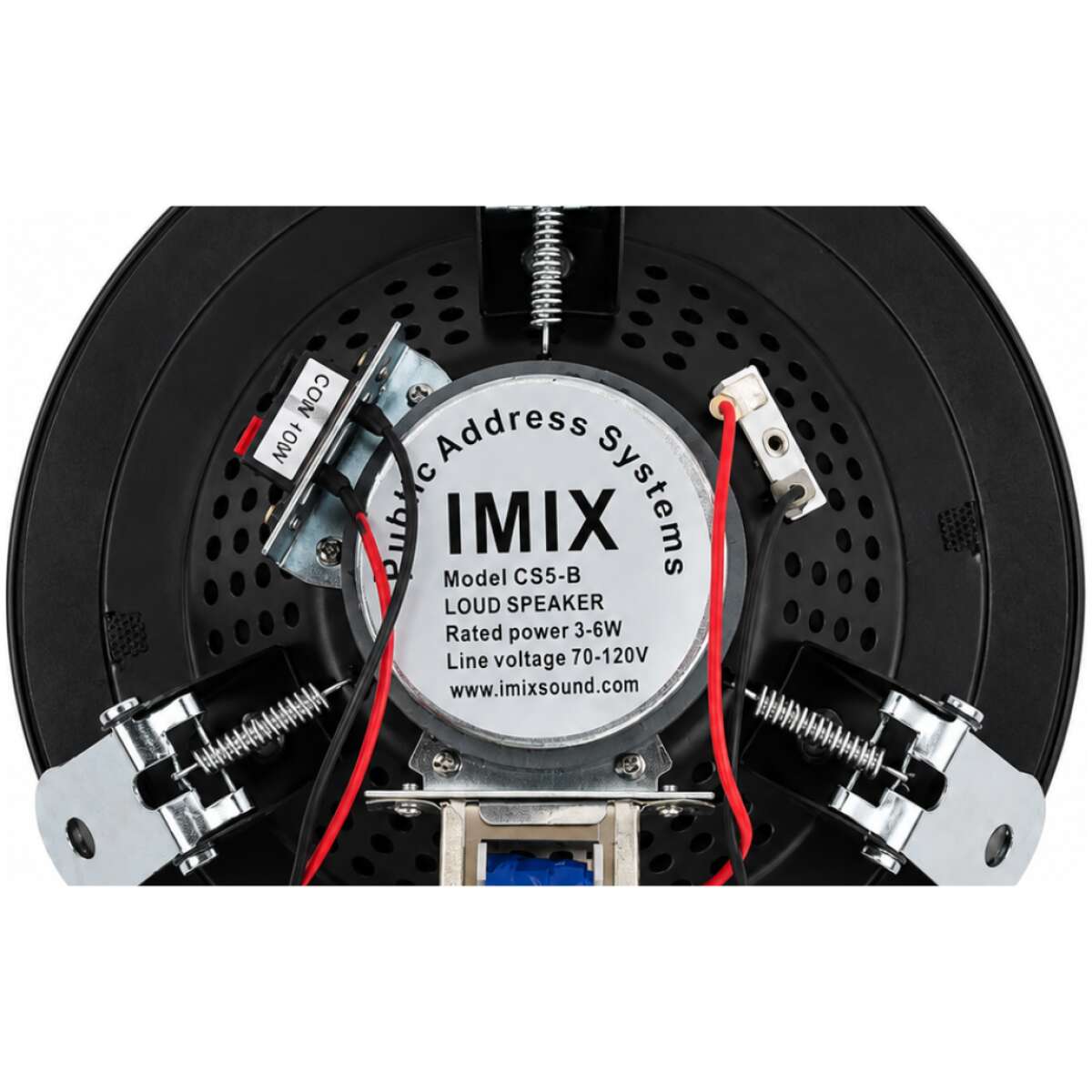 Imix Sound CS5-B Ceiling Speaker (Public Address System) Black - Image 5