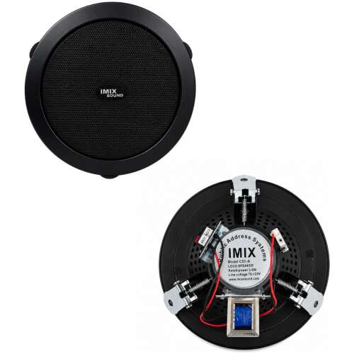 Imix Sound CS5-B Ceiling Speaker (Public Address System) Black