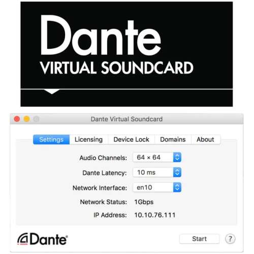 Audinate Dante Virtual Soundcard Pro Software Token (download) (1-year)