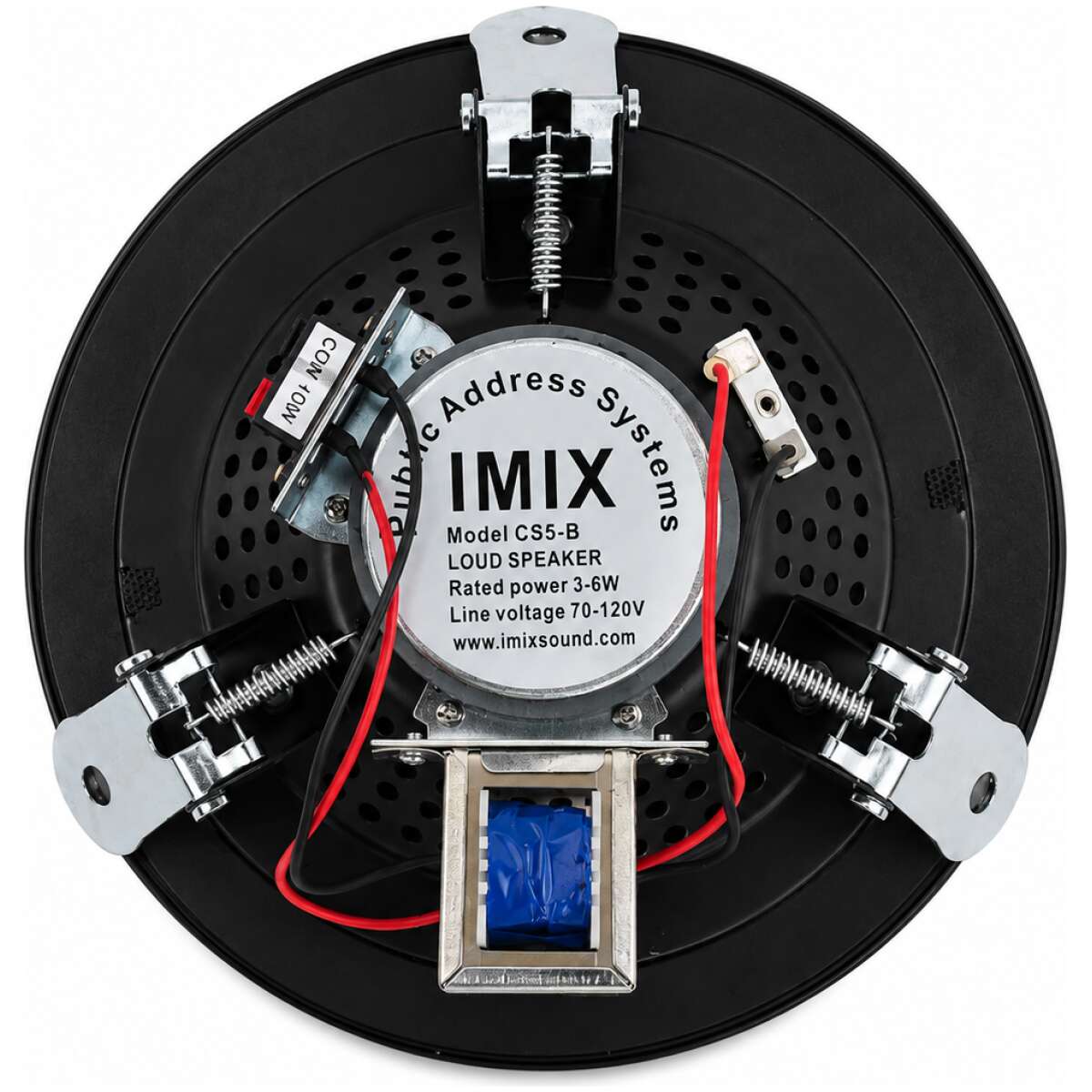 Imix Sound CS5-B Ceiling Speaker (Public Address System) Black - Image 4