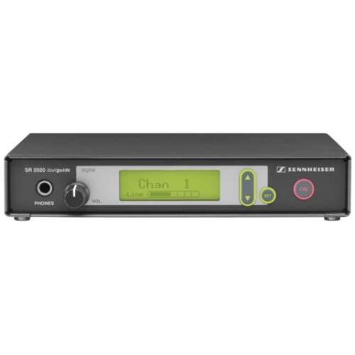 Sennheiser Sr 2020-d Tourguide Rf Transmitter, Telescopic Antenna, Rack Mount Kit, 863-865mhz