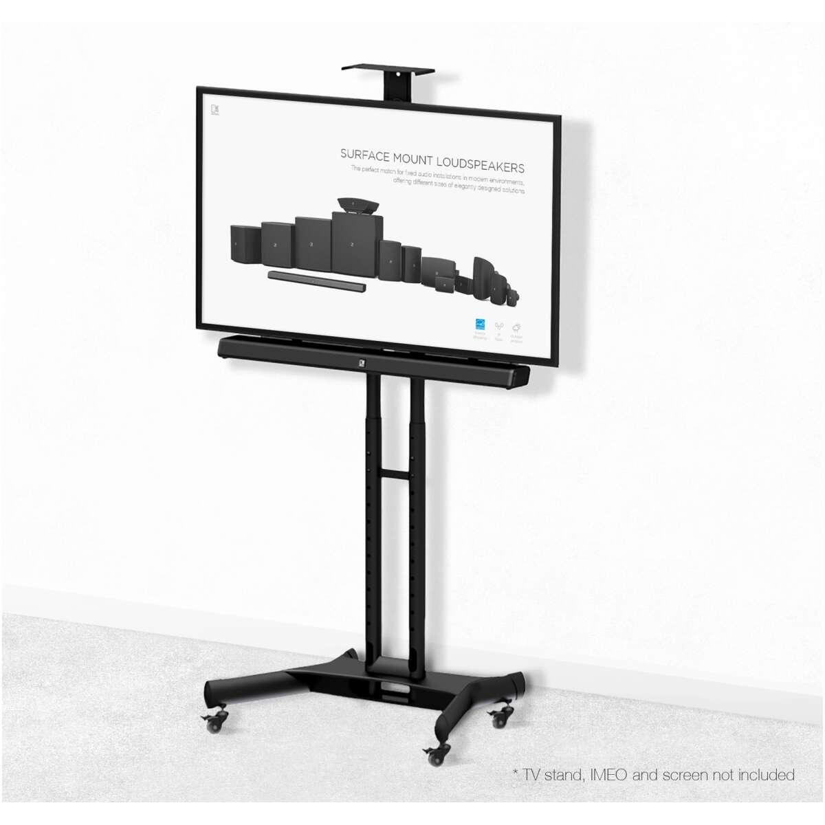 Audac Screen Mount Bracket For Imeo2 Black Version - Image 3