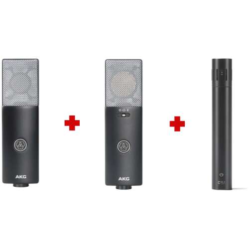AKG C104,C114 And C151 Condenser Mics Bundle