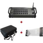 Allen & Heath CQ-20B 20 Channel Digital Mixer With Case And Rackmount Kit Bundle