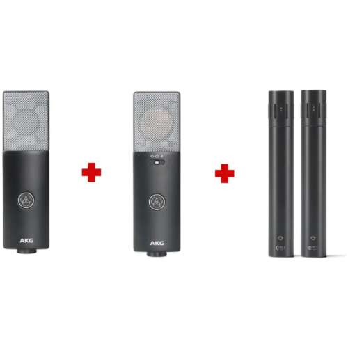 AKG C104,C114 And C151 Condenser Mics Bundle