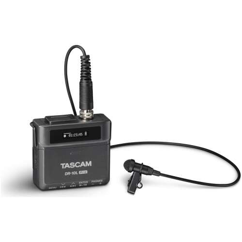 Tascam DR-10L Pro 32-Bit Float Audio Recorder With Lavalier Microphone