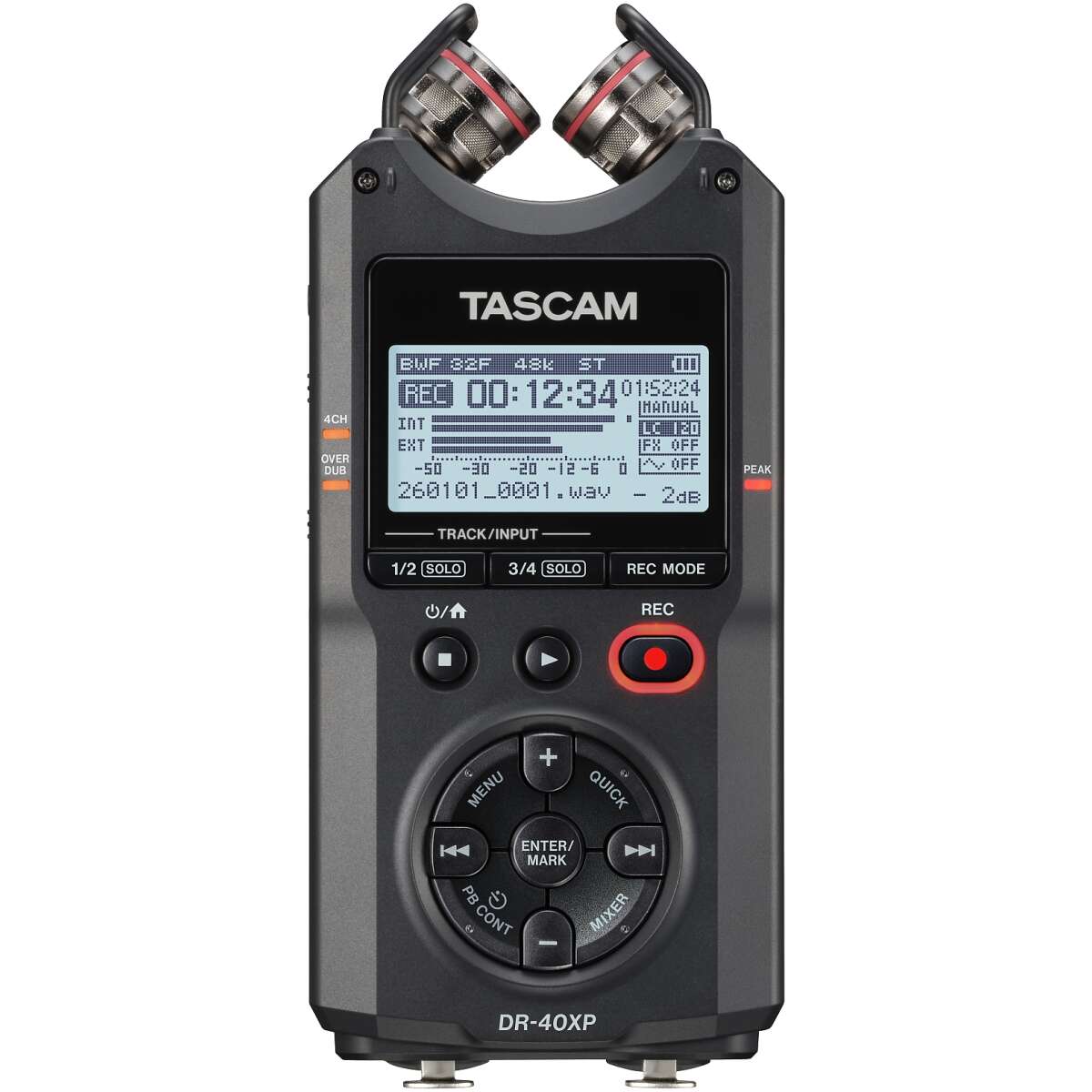 Tascam DR-40XP Portable Four-Track Digital Audio Recorder And USB Audio Interface - Image 8