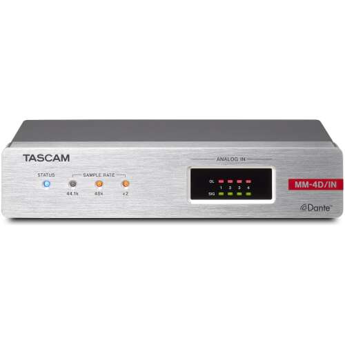 Tascam MM-4D/IN Four-Channel Analogue-Dante Converter With DSP Mixer