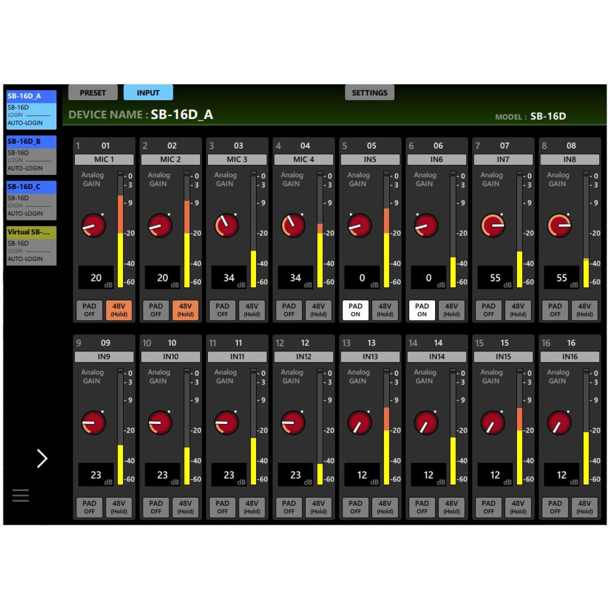 Tascam SB-16D Dante Stage Box (16-in/16-out) - Image 5