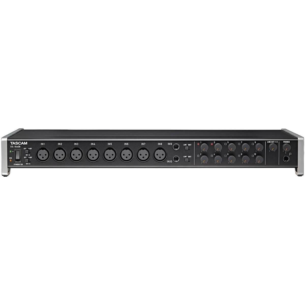 Tascam US-16x08 USB Audio/MIDI Interface (16 in/8 out) - Image 3