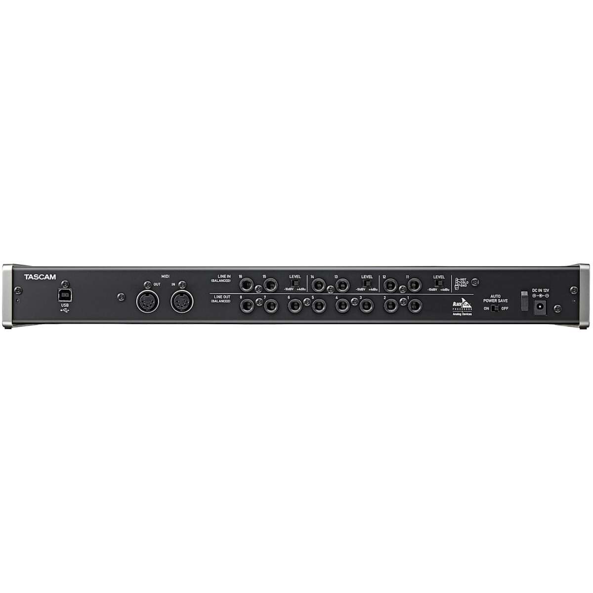 Tascam US-16x08 USB Audio/MIDI Interface (16 in/8 out) - Image 2