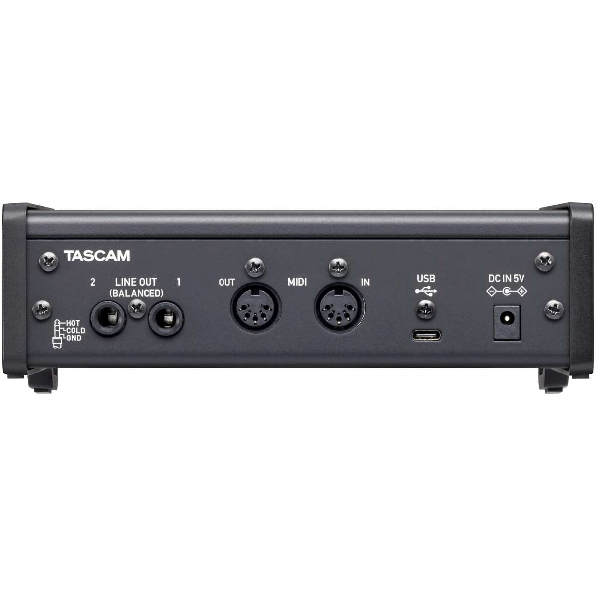 Tascam US-2x2HR High-Resolution USB Audio/MIDI Interface (2 in, 2 out) - Image 2