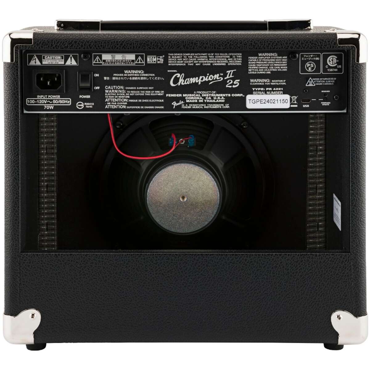 Fender Champion II 25 – 25W 1×8" Guitar Combo Amplifier - Image 3