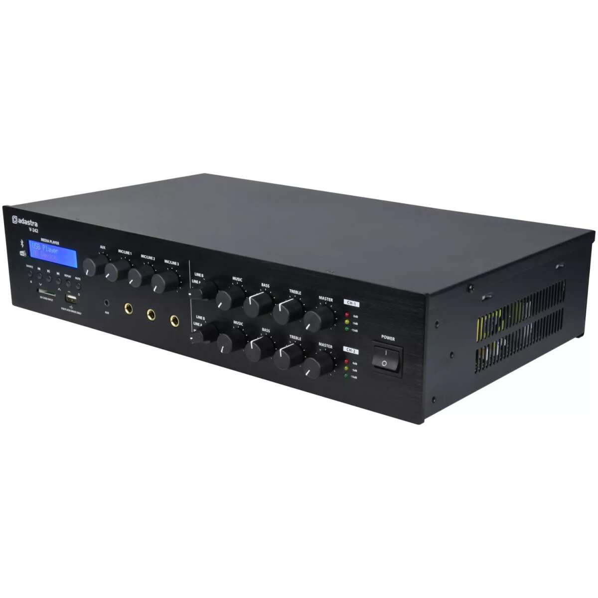 Adastra V - 242 Mixer Amplifier 2X 240W Fm/usb/sd/bt/dab+ 100V 2 Zone - Image 2