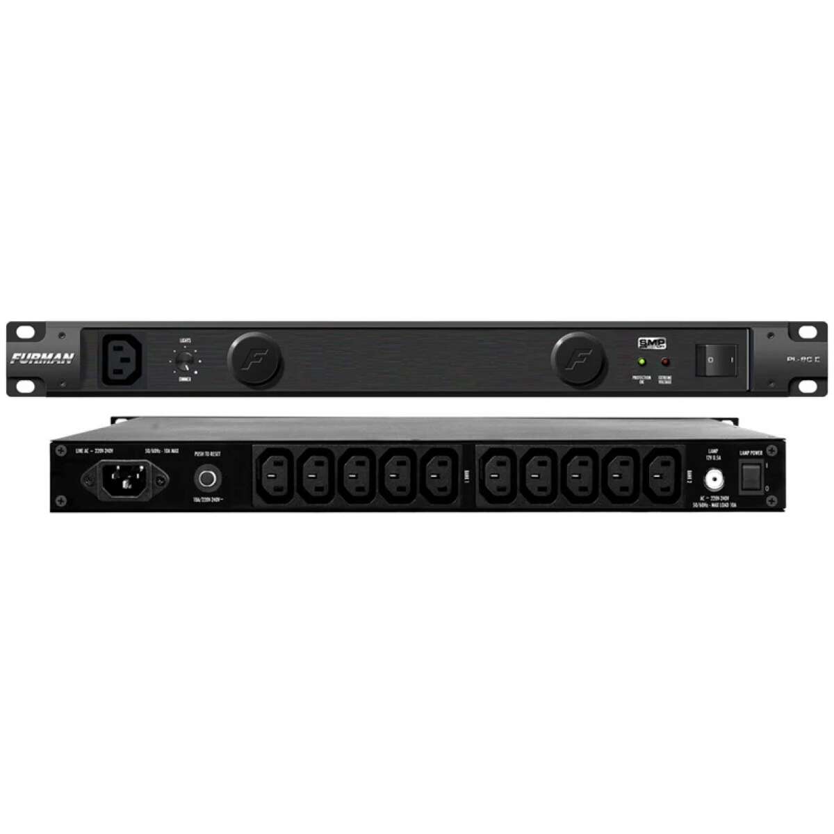 Furman PL-8C E 10A Power Conditioner With Lights And SMP – 220–240V - Image 2