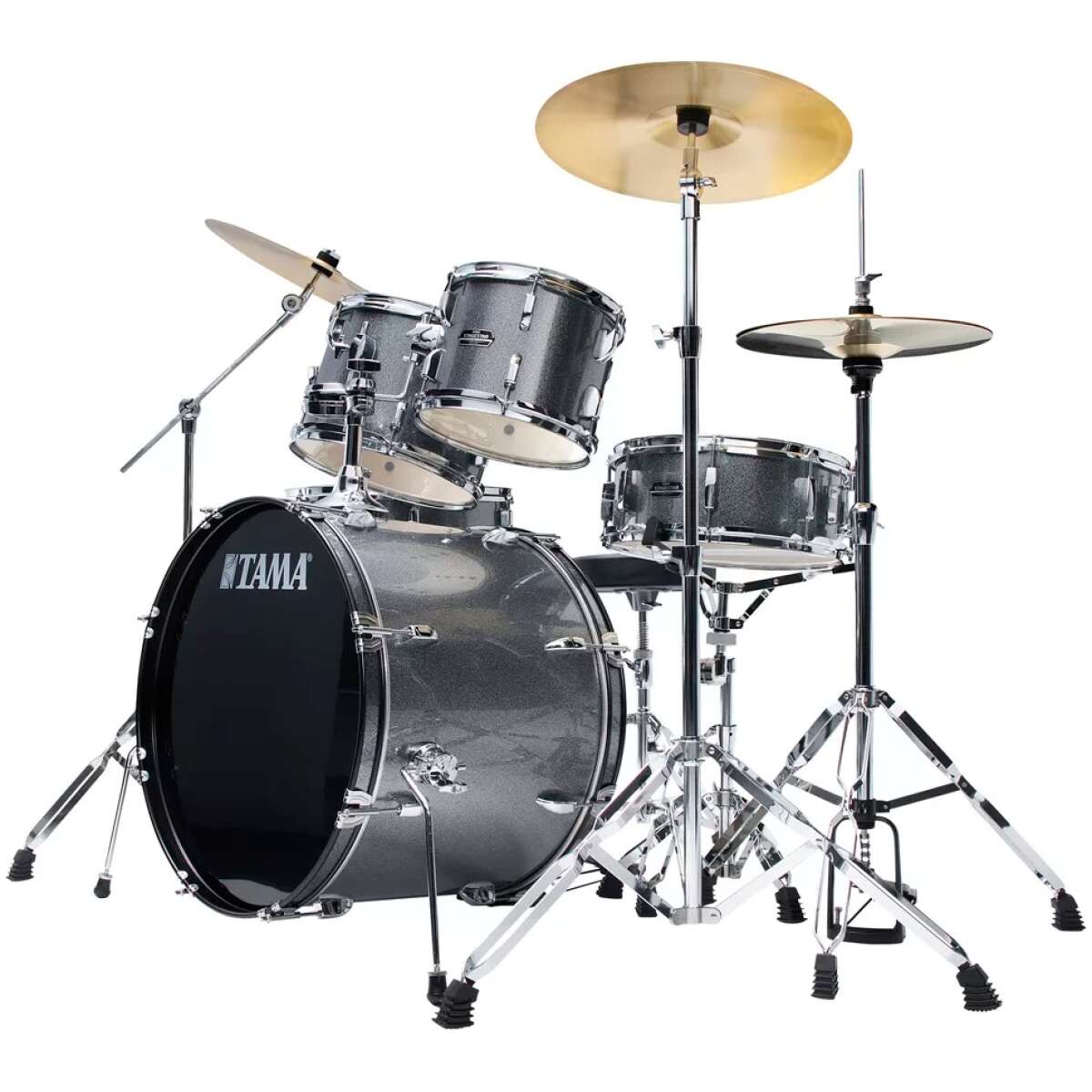Tama Stagestar 5-Piece Drum Kit with 22″ Bass Drum – Cosmic Silver Sparkle - Image 3
