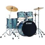 Tama Stagestar 5-Piece Drum Kit with 22″ Bass Drum – Sea Blue Mist
