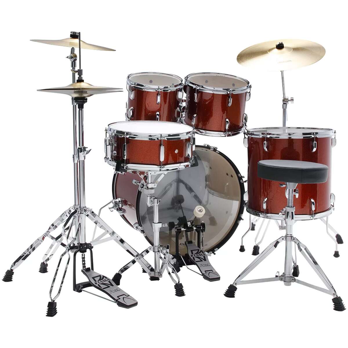 Tama Stagestar 5-Piece Drum Kit – Scorched Copper Sparkle - Image 3
