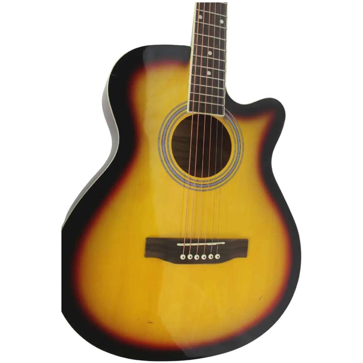 Harmonix AC-01-3TS Acoustic Guitar (3-Tone Sunburst) - Image 4