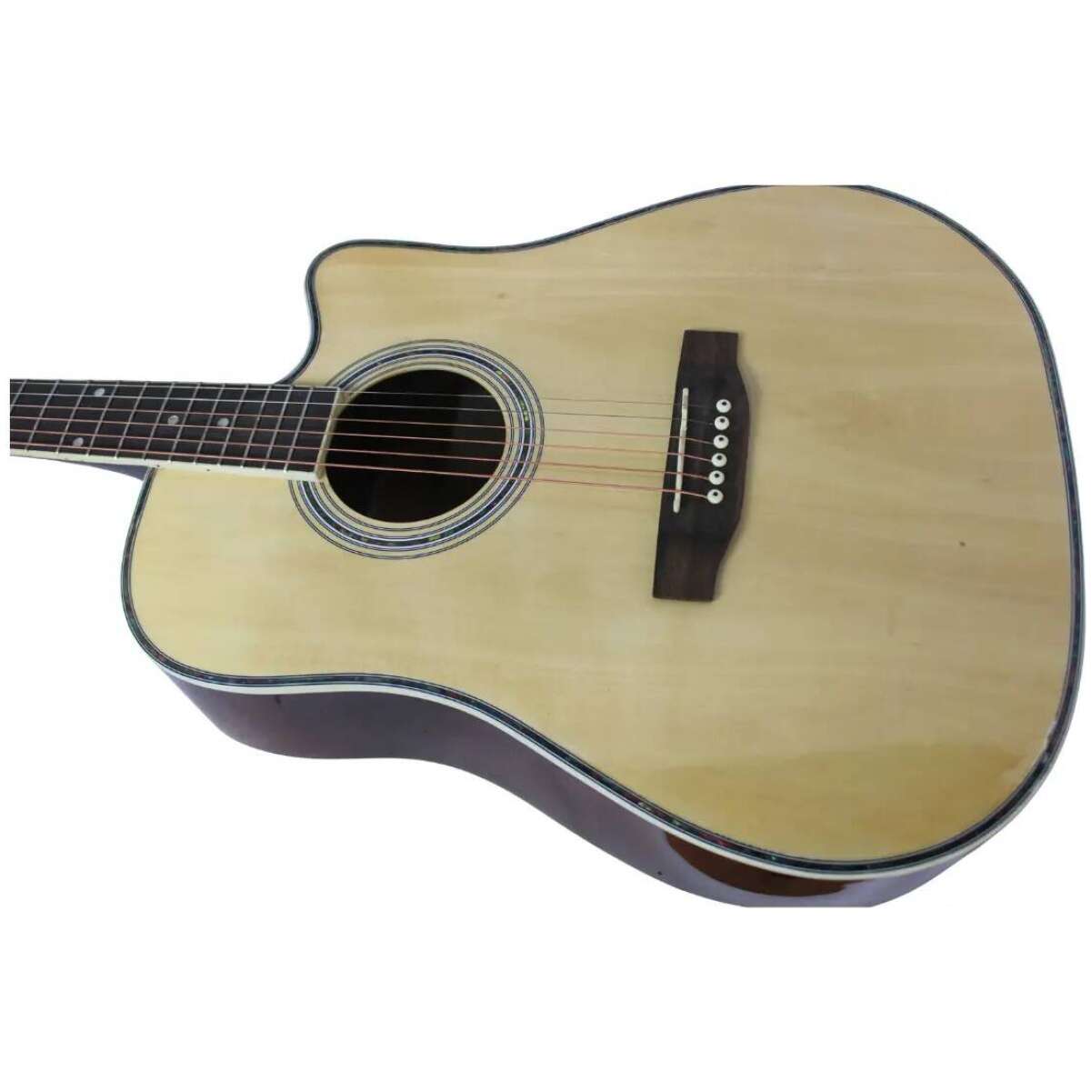 Harmonix AC-12 Acoustic Guitar (Natural) - Image 3