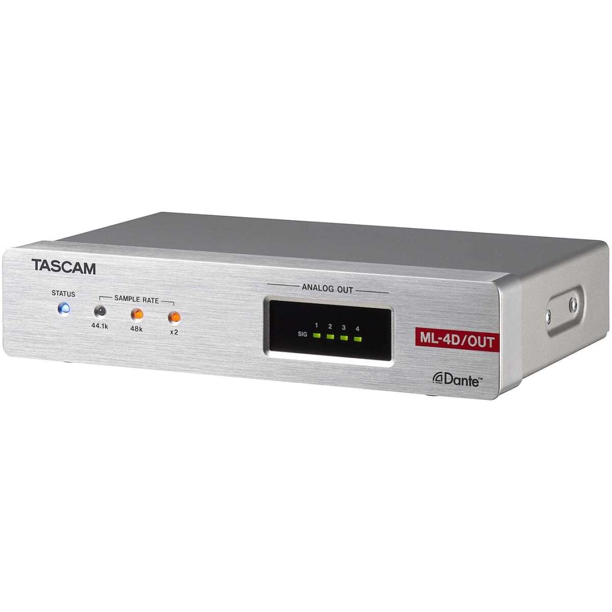 Tascam ML-4D/OUT-E Four-Channel Dante-to-Analogue Converter with DSP Mixer - Image 2